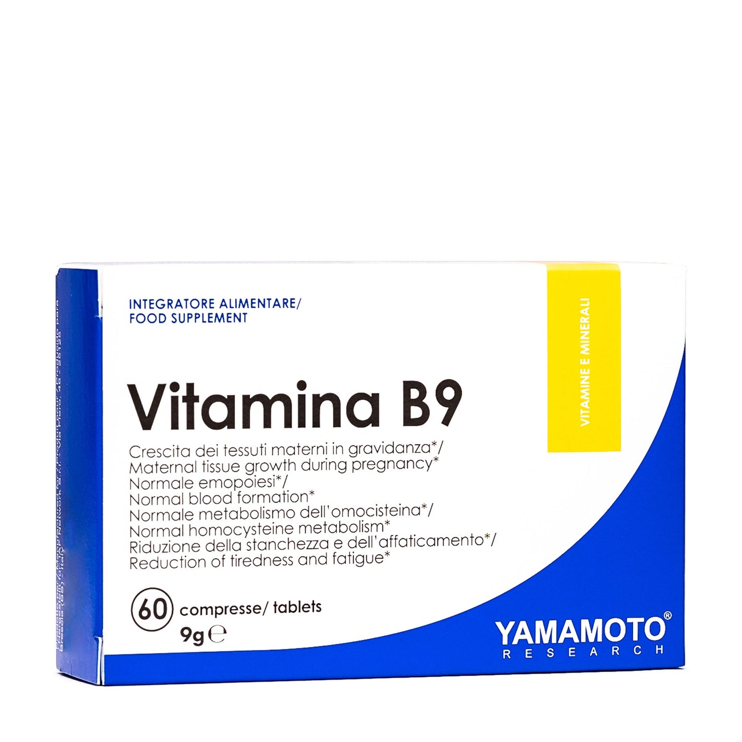 Vitamin B9 Acido Folico 60 cpr Yamamoto