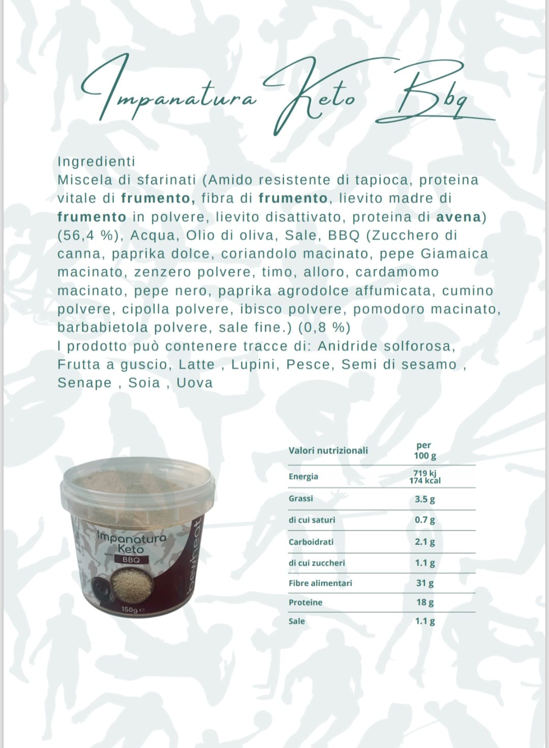 Impanatura Barbecue Keto BEWHEAT 150gr
