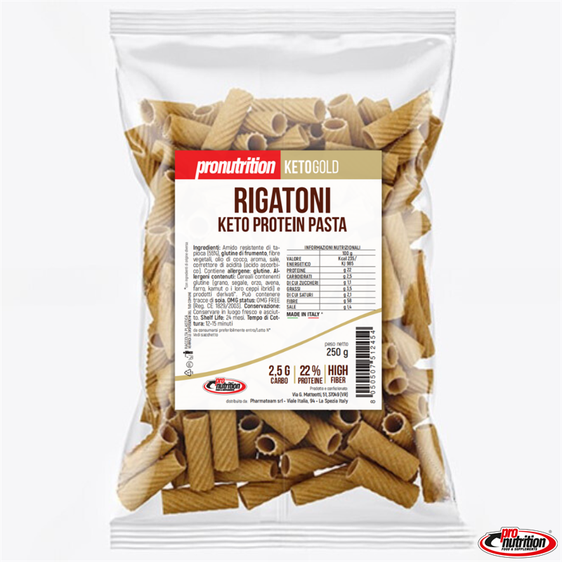 PASTA KETO PROTEICA RIGATONI 250G pronutrition