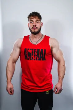 Animal Tank Top - Red & Black - S