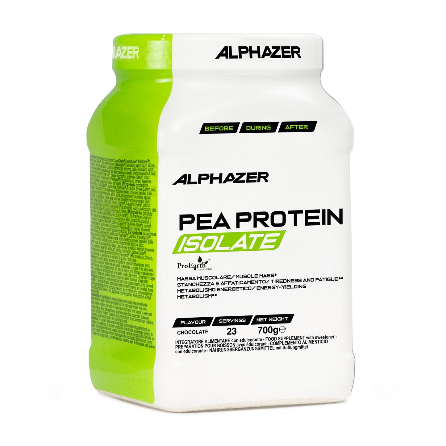 Proteine Isolate del Pisello Cambridge 700gr Alphazer