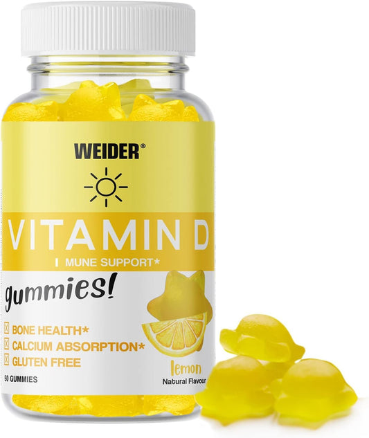 Vitamina D Gummies (50 Caramelle Gommose) gusto Limone