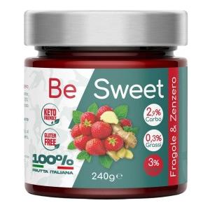 BE SWEET vasetto da 240gr gusto Fragola e Zenzero