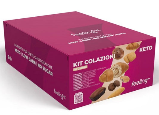 Kit 10 Colazioni Keto - adatto per diete low carb o chetogeniche