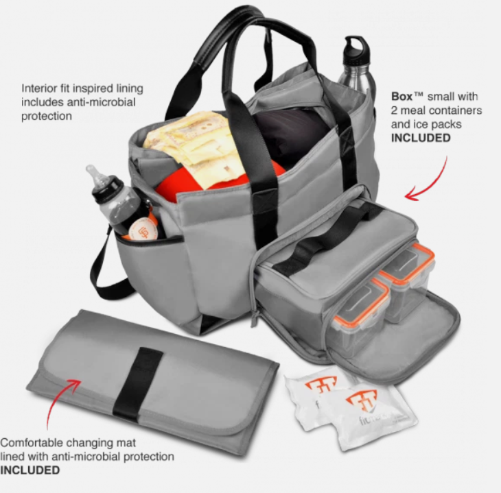 Fitmark Masons Bag - Borsa porta pasti Grigia