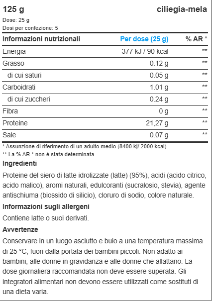 Applied nutrition clear whey protein Hydrolysed whey protein isolate