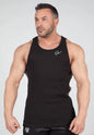 Richmond Rib Tank Top - Black/Gray - 2XL/3XL Canotta Gorilla Wear