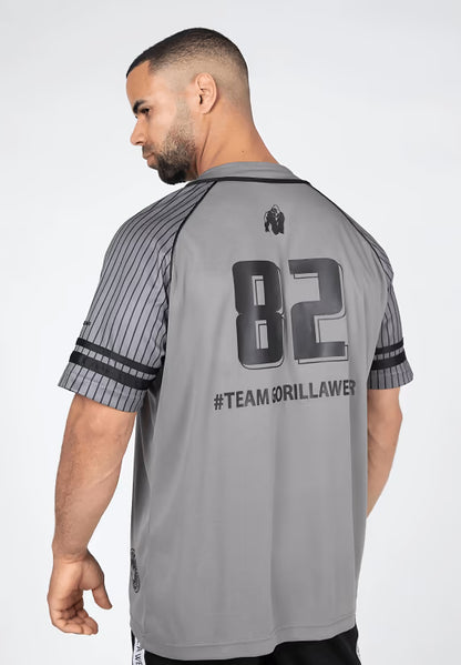 82 Baseball Jersey - Gray - Gorilla Wear