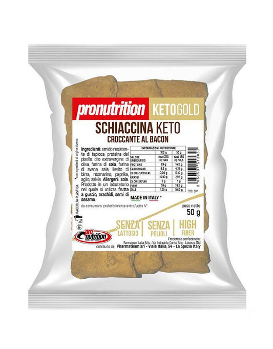 SCHIACCINA KETO CROCCANTE PIZZAIOLA 50G pro nutrition