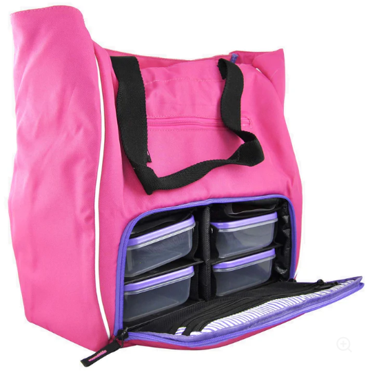 6PAK - BORSA TERMICA "MEAL PREP" CAMILLE 400 Rosa/Viola
