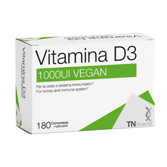Vitamina d3 1000ui vegan 180 tbl masticabili Tsunami